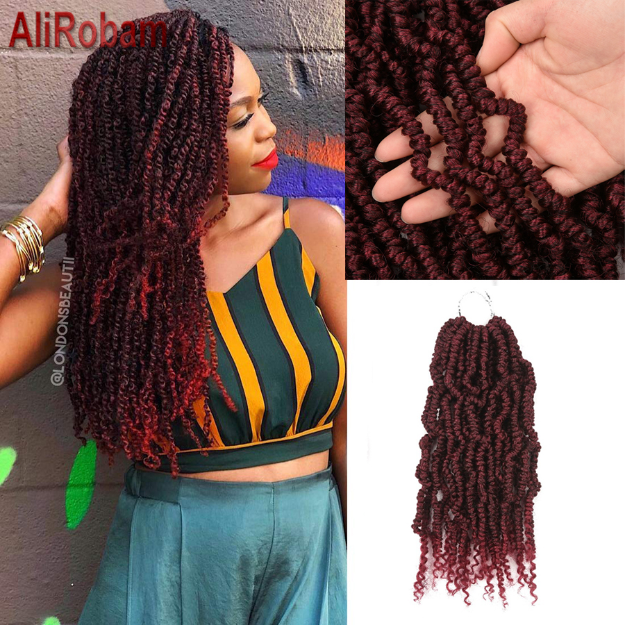 Pre-twisted Passion Twist Synthetic Crochet Hair 14 24 Inch