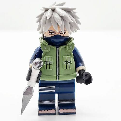 国产拼装积木小人仔动漫火影第三方忍者outside brick卡卡西玩具
