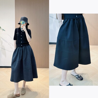 每年要出的山本怒推！王炸秋冬 殿堂级高腰羊毛呢花苞半身裙