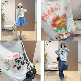 趣味满满 穿上就是快乐女孩！快乐鼠/奶牛印花防晒衣防晒长袖