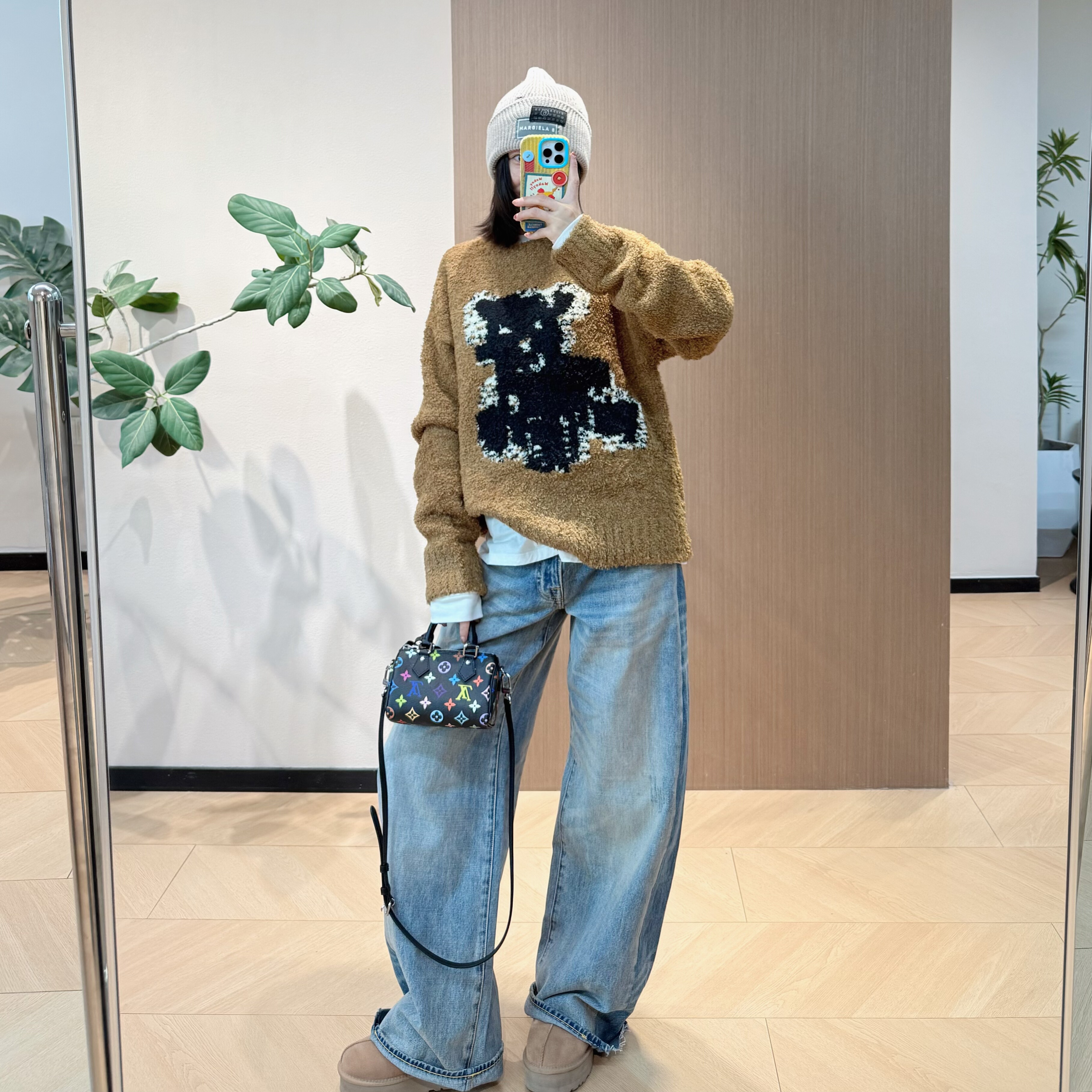 超喜欢～栗子色调 秋冬氛围拉满 黄油小熊毛衣