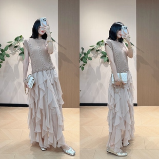 美哭！怒推的一款连衣裙 太太仙了 NT重工钩花拼接真丝连衣裙