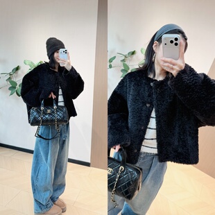 新年战衣 拉贡皮草外套 两面可穿