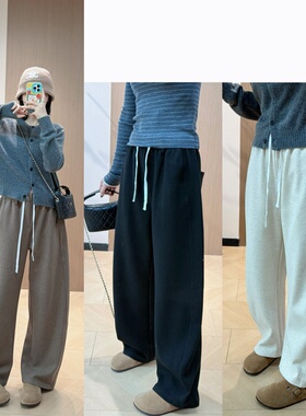 mc羊毛羊绒超软糯百搭针织衫+cay 怒推 羊毛双面绒空气层弯刀裤