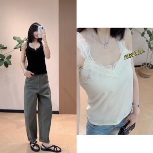 性感又温柔 1ro 蕾丝拼接吊带背心 超遮副乳 强推