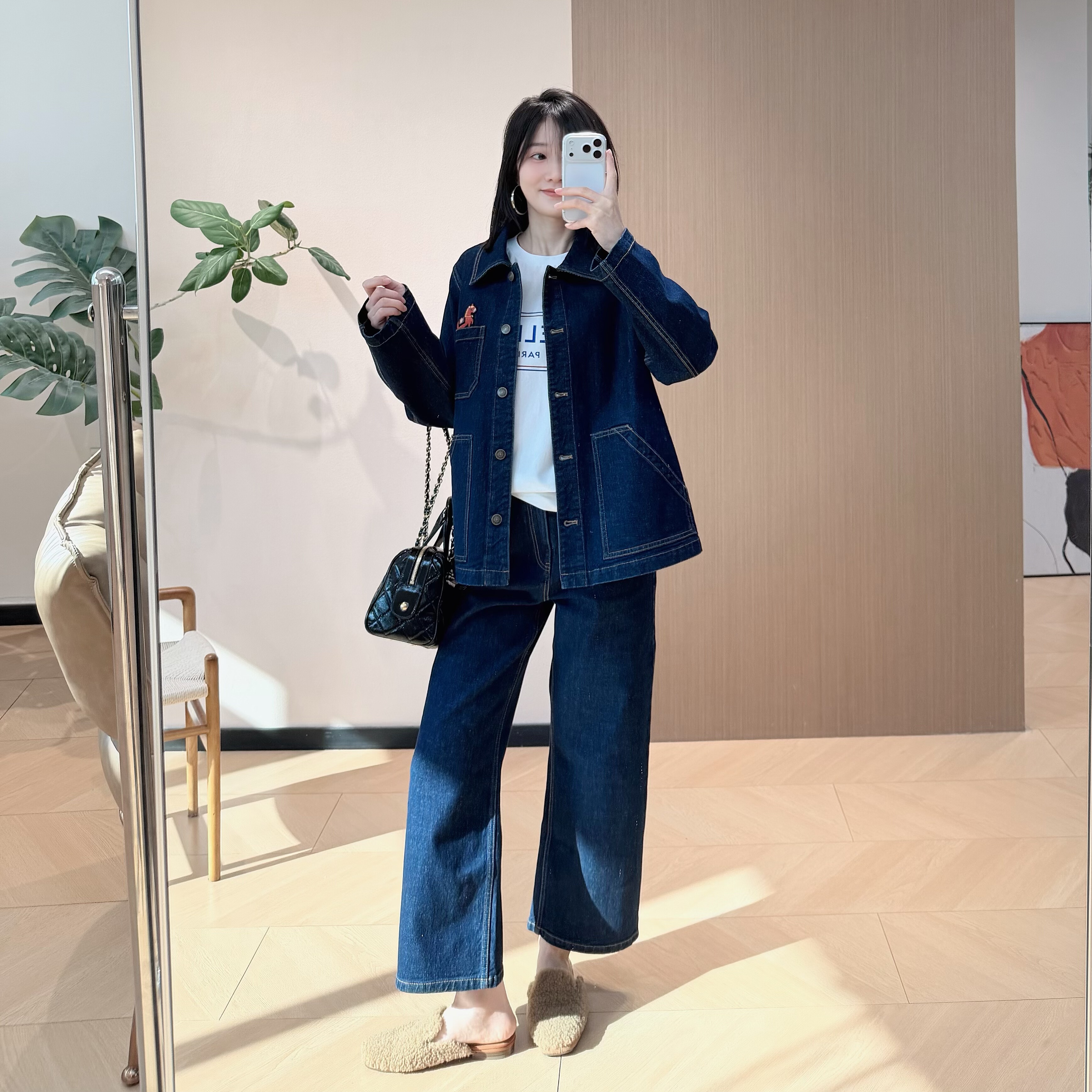 IC 章仔棉弹牛仔可拆卸两件套牛仔外套+牛仔裤,女装/女士精品,时尚套装,淘宝优惠券,粉丝福利购,淘宝优惠卷