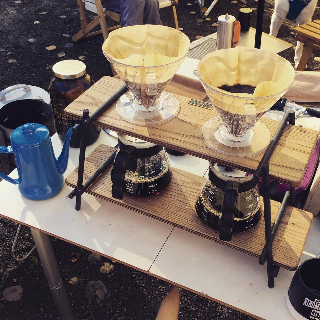 日本INOUT便携式双孔手冲咖啡架