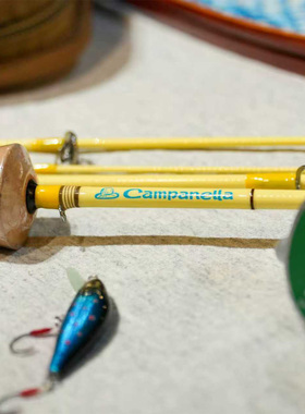 Campanella草帽家路亚杆日本职人定制竿黄色手工溪流钓UL溪流微物
