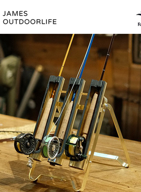 日本FOXFIRE户外飞钓竿支架阳极氧化铝合金防刮擦轻量化TIEMCO