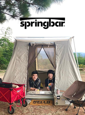 进口庭院美国制春帐Springbar户外露营家庭3人防水棉布OUTFITTER