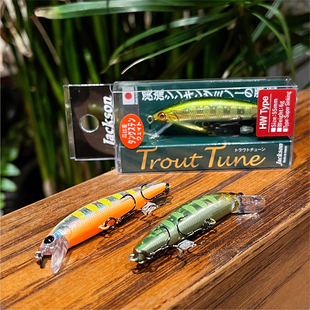 日本Jackson路亚饵假饵Trout 鳟鱼鲈鱼 Tune米诺溪流微物仿生涂装