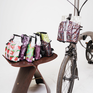 T.ELEVEN小布Brompton车把包cuben水壶包防水储物骑行彩色车挂