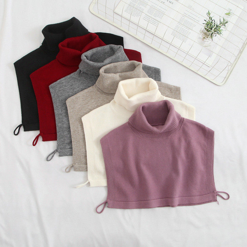 假领子高领毛衣套头女秋冬保暖百搭针织围脖打底内搭护颈围巾披肩,服饰配件/皮带/帽子/围巾,围巾/丝巾/披肩,淘宝优惠券,粉丝福利购,淘宝优惠卷