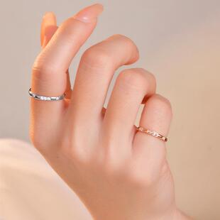 小众戒指尾戒超小号尺寸小指小拇指关节精致戒子2号3码法式男女士