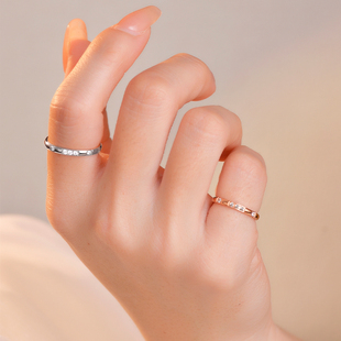 小众戒指尾戒超小号尺寸小指小拇指关节精致戒子2号3码法式男女士