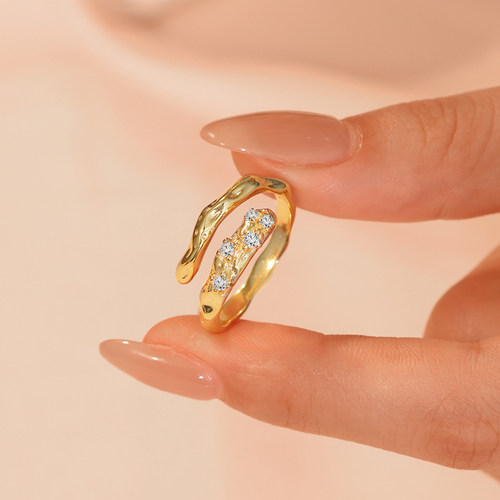 小众设计几何纯银戒指超小关节