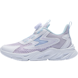 361童鞋女童网眼旋钮扣跑鞋 儿童轻便透气运动鞋2025夏季新款网鞋