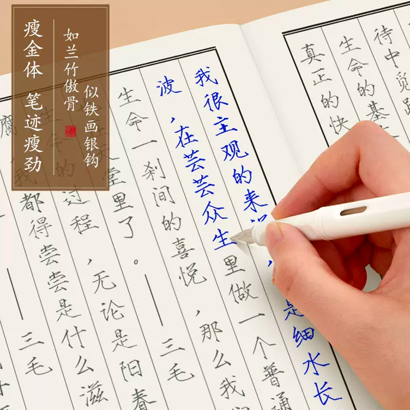 瘦金体字帖硬笔入门初学者专用