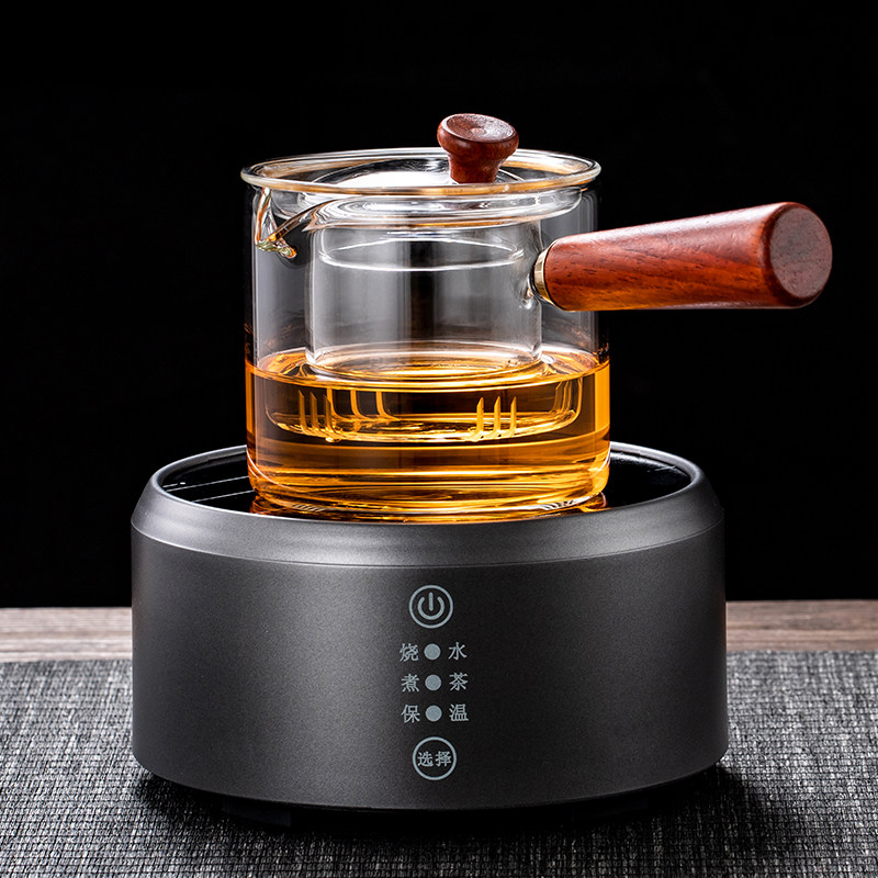 侧把玻璃煮茶壶小青柑煮茶器小型电陶炉家用多功能保温泡茶壶套装