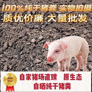 纯正猪粪新鲜晒干肥土发酵有机肥桂花花卉农家肥蔬菜果园有机肥料