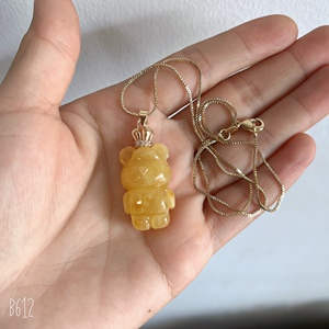 天然蜜蜡暴力熊 小熊吊坠 单个价格 含链子