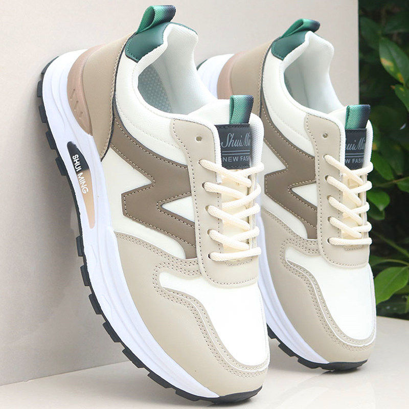 鞋子男鞋2026新款冬季男士皮面防水休闲跑步旅游鞋百搭运动鞋潮鞋,流行男鞋,时尚休闲鞋,淘宝优惠券,粉丝福利购,淘宝优惠卷