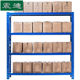 震迪轻型货架1.5米长超市置物架多层储物架子货物收纳架D507