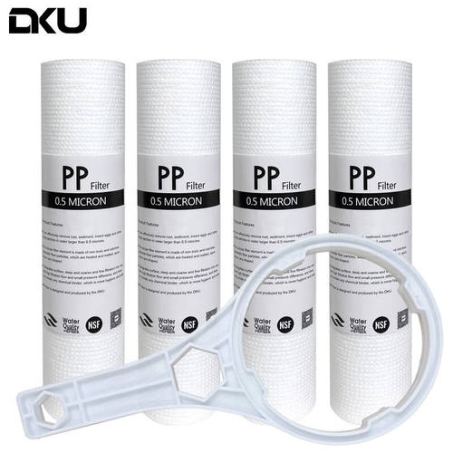 DKU净水器PP棉滤芯通用0.5微米家用净水机反渗透纯水机超滤机前置