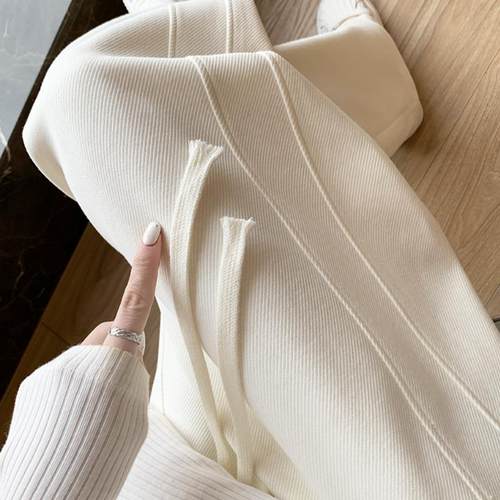 高腰垂感小个子直筒香蕉裤