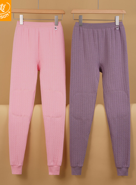 宜而爽内衣秋冬女士暖棉贴片裤纯棉加厚护膝中老年保暖秋裤MR5357