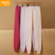 线裤 宜而爽内衣女士冬季 宽松棉裤 单条秋裤 三层加厚保暖裤 纯棉大码