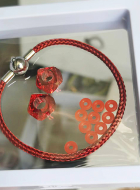 情侣钢丝编织手链不锈钢按扣手绳