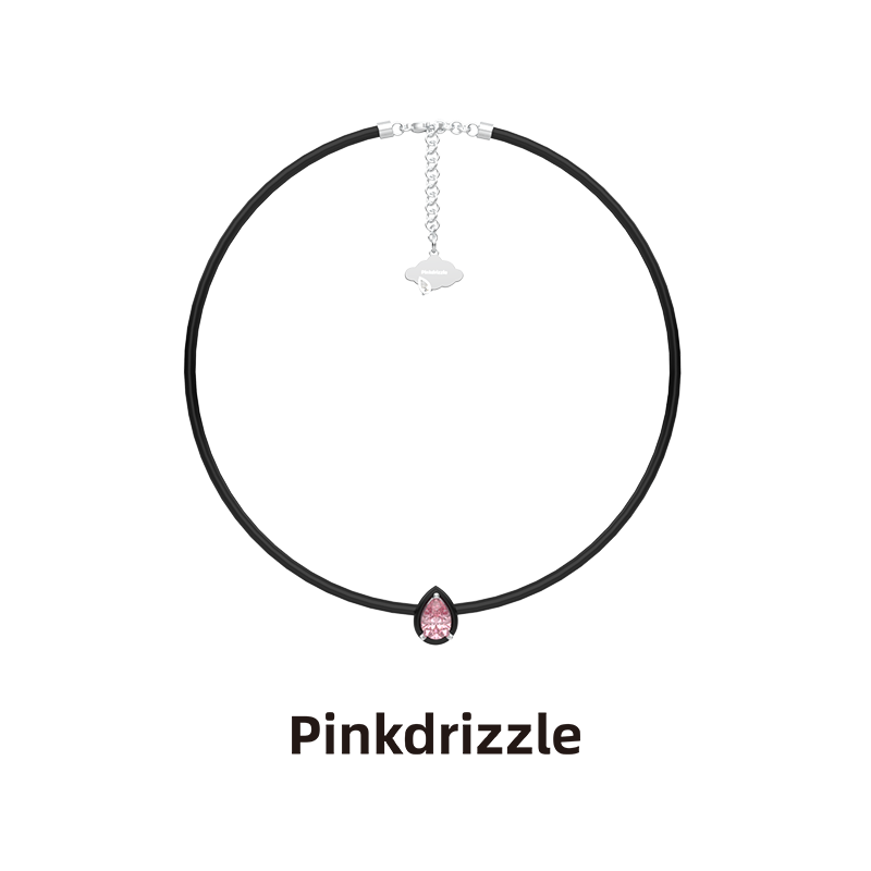 Pinkdrizzle雨滴项链Choker