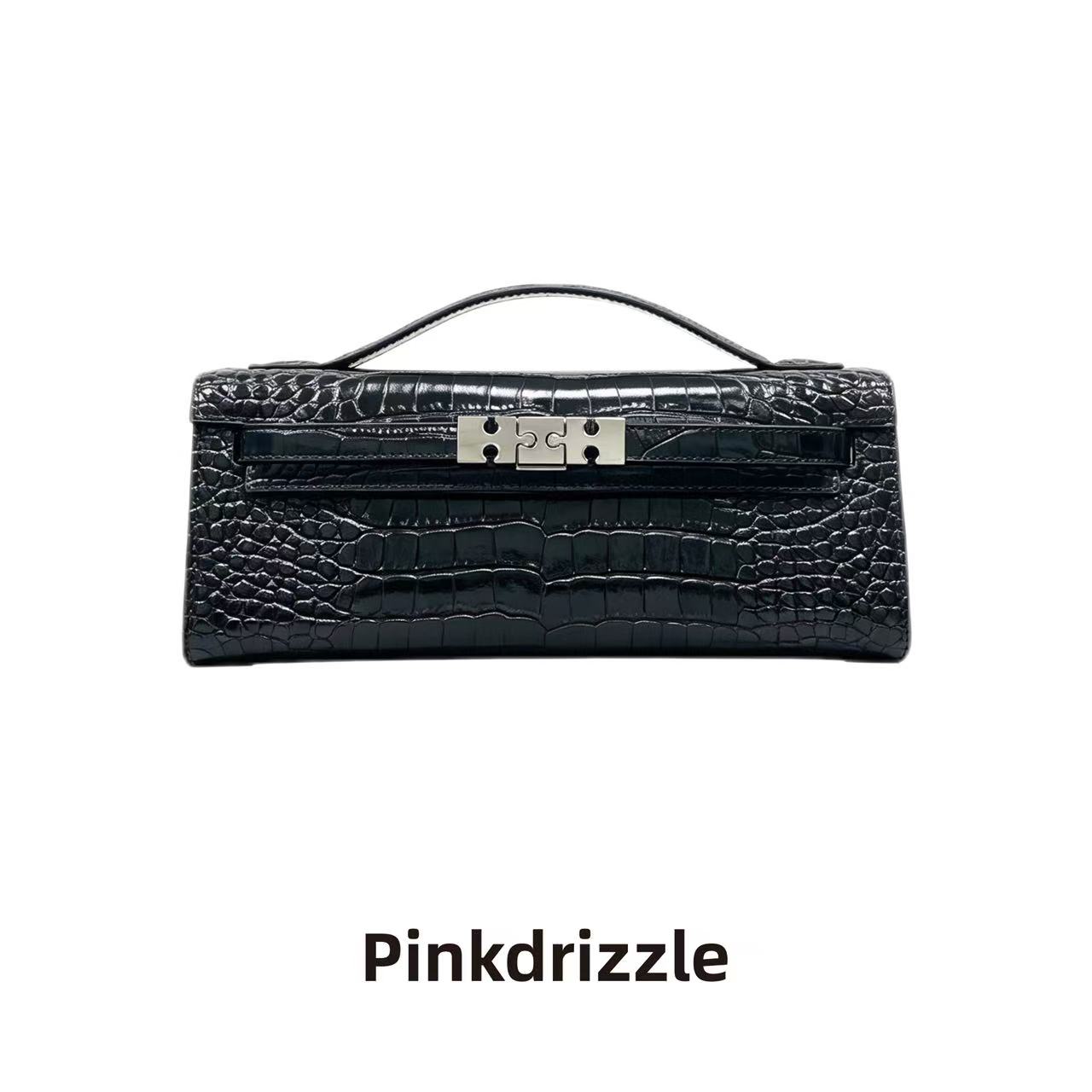 pinkdrizzle翡冷翠拼图信封包手拿包设计师款可手提单肩女式时尚