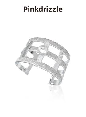 pinkdrizzle水中花火纹理手镯气质小众简约设计感女手环设计师款