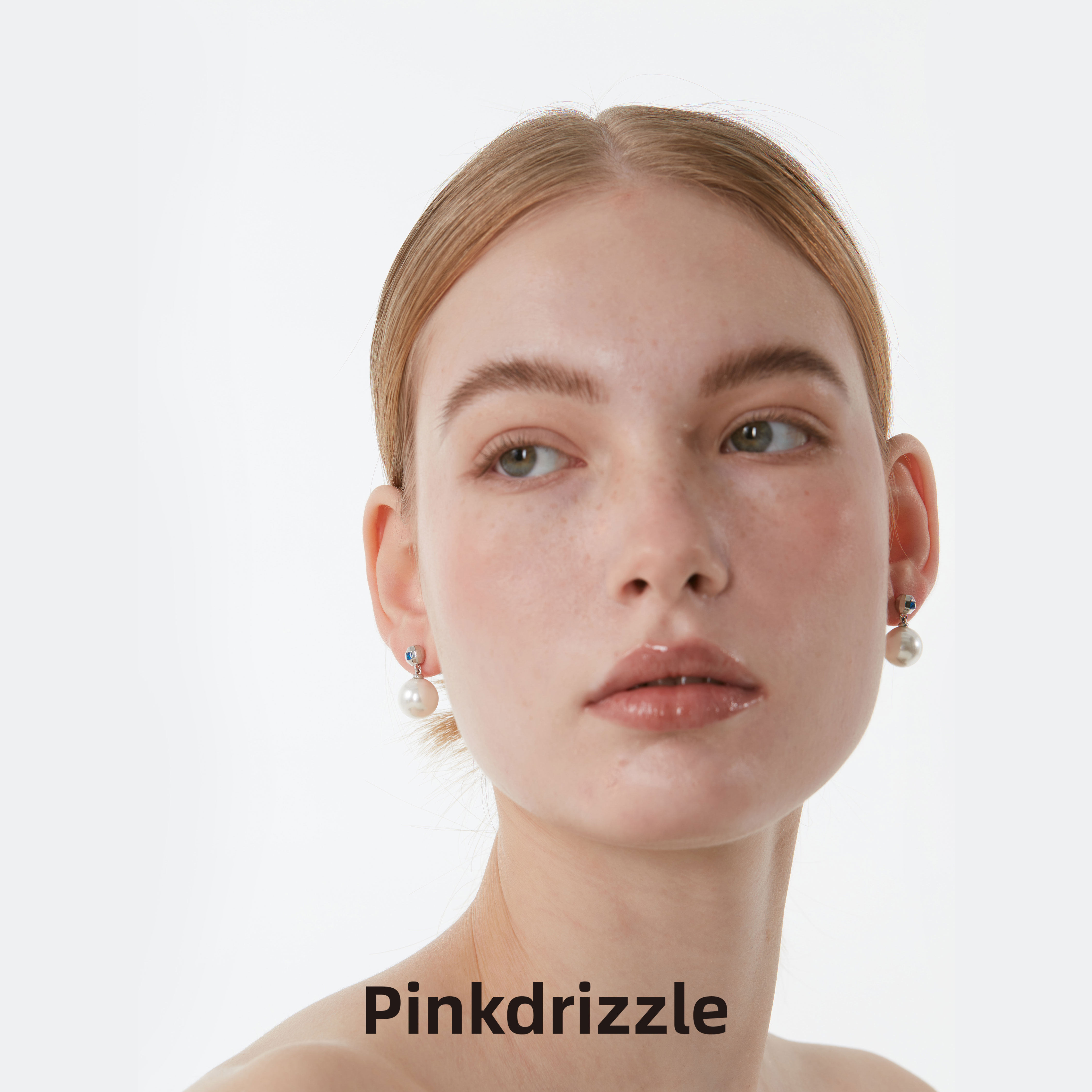 Pinkdrizzle原创珍珠女耳饰