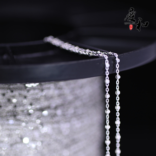 S925纯银意大利进口项链女锁骨链叠戴满天星闪片小众设计简约颈链