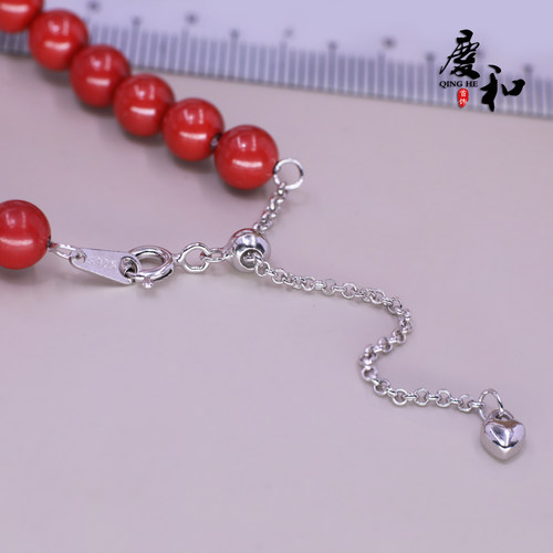 diy红玉髓925纯银翡翠手工串珠