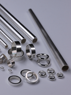 纯银型材定制空心无缝管精密仪器配件套件管材DIY锥形管数控切割