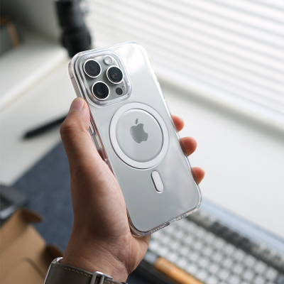 透明进口材质不易黄磁吸苹果简约