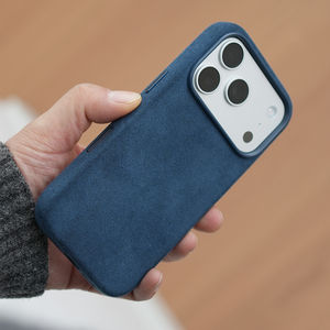 阿慕良品 MESAP 适用于 iPhone17ProMax欧缔兰 Alcantara 全包保护壳轻奢时尚极简有质感的设计小众壳