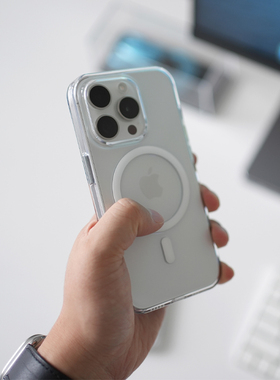 阿慕良品 MESAP ClearCase 透明磁吸适用于苹果Apple15系列防摔手机壳