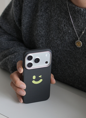 阿慕良品MESAP纤影超轻适用新款苹果iPhone17ProMax眨眼手机壳超薄凯夫拉磁吸保护套编织壳高级感男