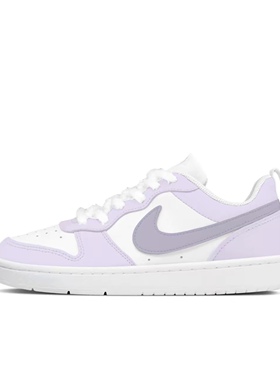 定制球鞋Nike Court Borough Low 2皮革休闲舒适百搭防滑减震低帮