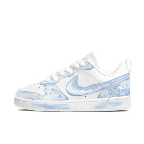 定制 Nike Court Borough Low 2 清新简约 甜美少女 休闲低帮板鞋