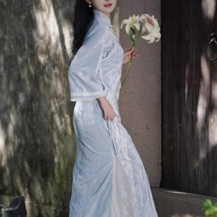 旗袍内搭衬裙蕾丝半身裙松紧复古百搭旗袍秋冬搭配打底遮胯显瘦