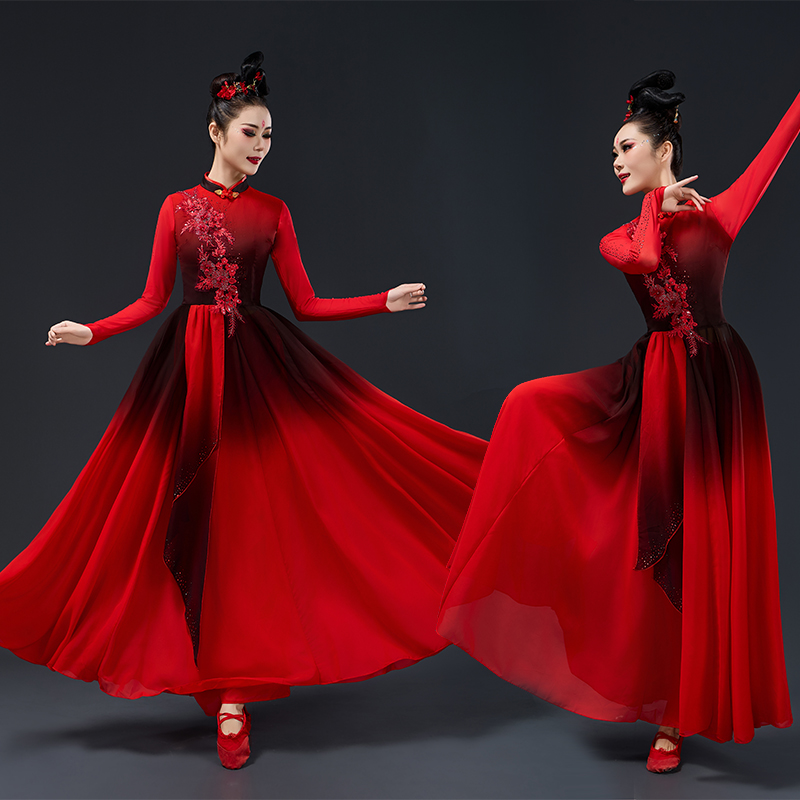 古典舞演出服女飘逸中国风艺考