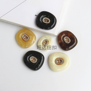 高档金属大衣纽扣异形装饰风衣妮子外套毛衣裙子赫本风西服百搭扣