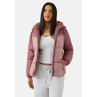 代购Reebok锐步女士冬季外套保暖保暖防风设计可调节帽兜