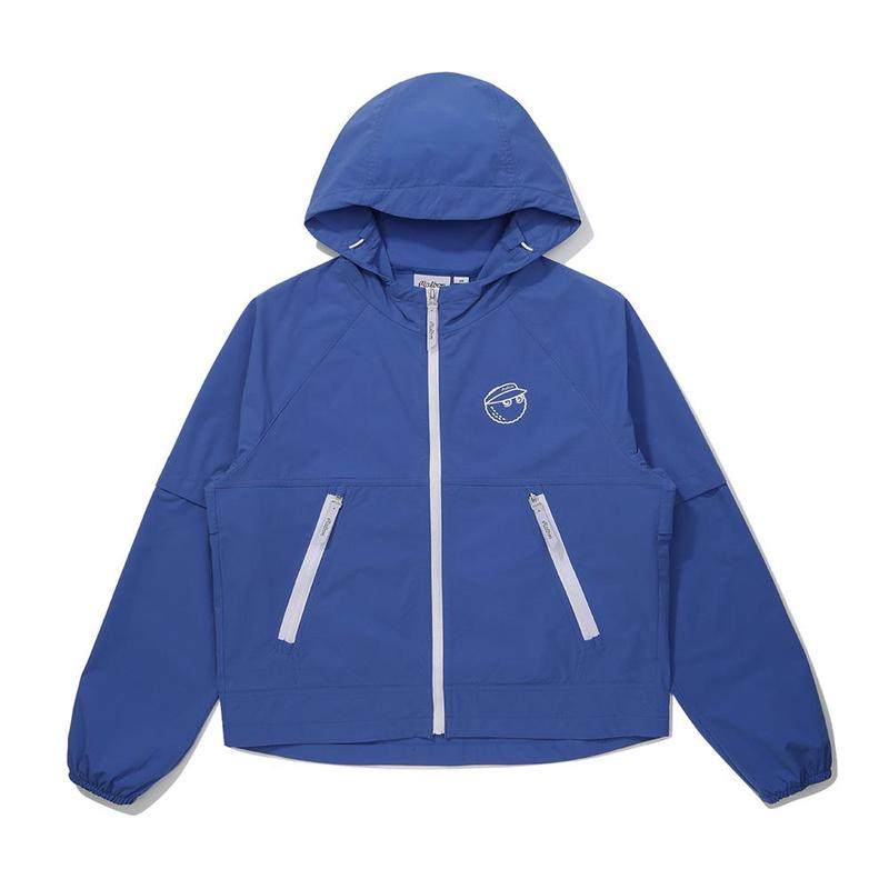 代购MALBON GOLF女士运动夹克防风透气轻便保暖聚酯纤维蓝色,运动服/休闲服装,运动茄克/外套,淘宝优惠券,粉丝福利购,淘宝优惠卷